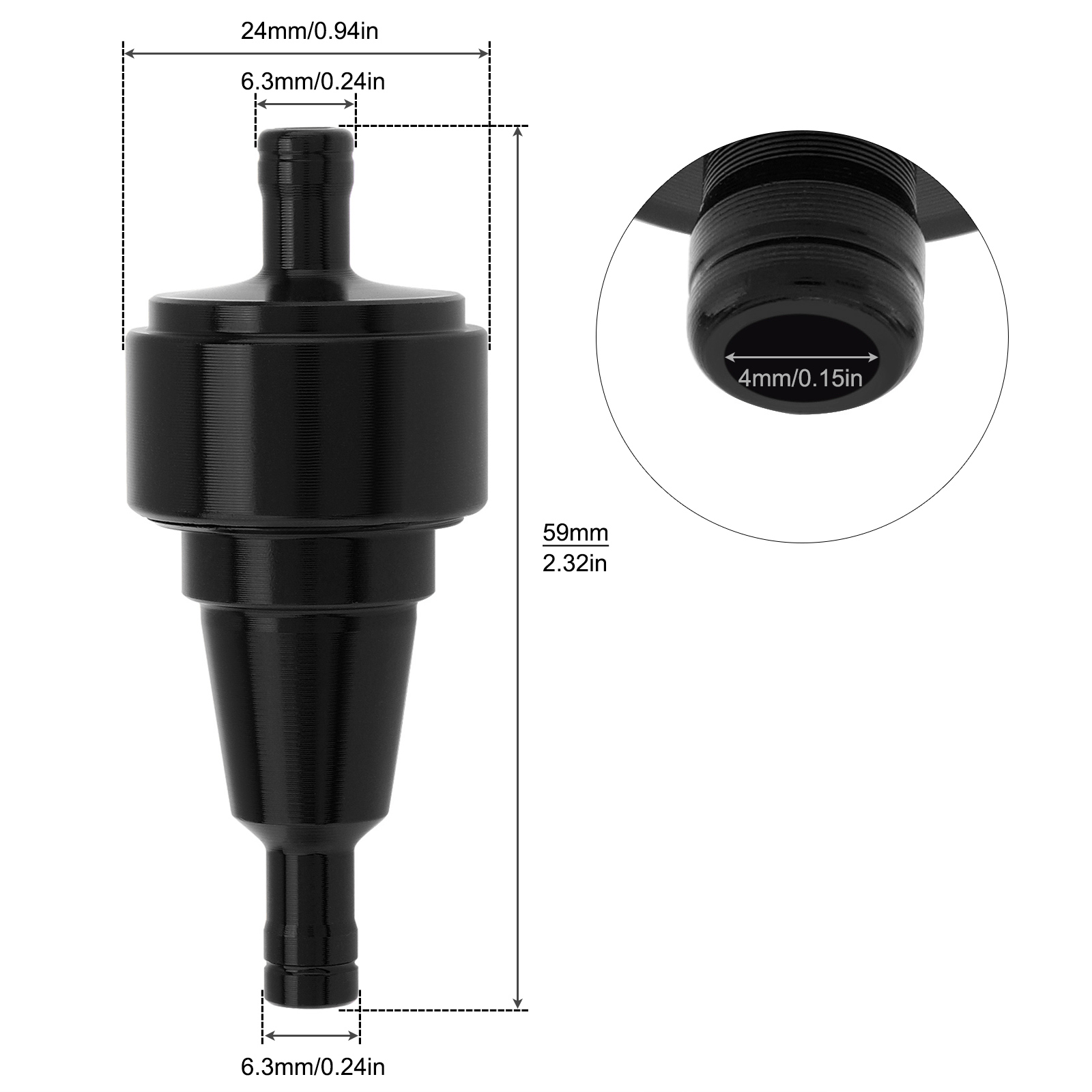 1/4In 6mm Motorcycle Fuel Filt - Motorcycle Oil Filter 评论和价格