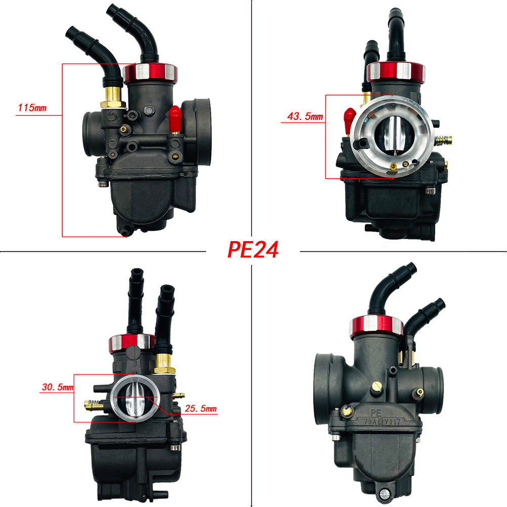 Black Red Dash Pe24 Pe26 Pe28  - Motorcycle Carburetor 评论和价格